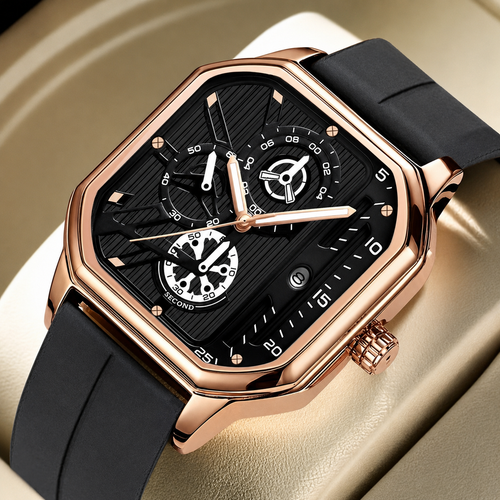 Montre Homme Carrée Élégante